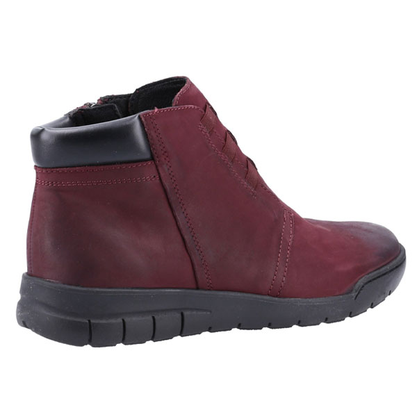 Carmen Leather Zip Ankle Boot for Women
