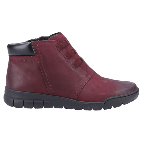 Carmen Leather Zip Ankle Boot for Women