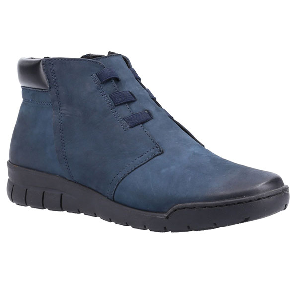 Carmen Leather Zip Ankle Boot for Women