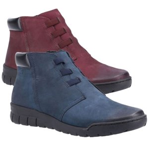 Carmen Leather Zip Ankle Boot for Women