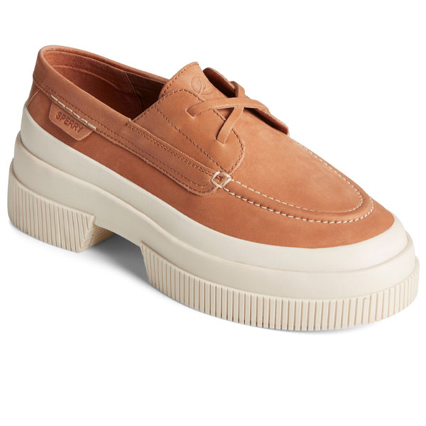 Casual Platform Boat-Inspired Trainer