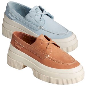 Casual Platform Boat-Inspired Trainer