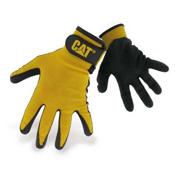 Cat 17416 Nylon Lined Nitrile Gloves with Adjustable Strap 