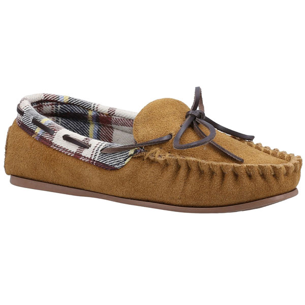 Chatsworth Suede Moccasin Style Slippers