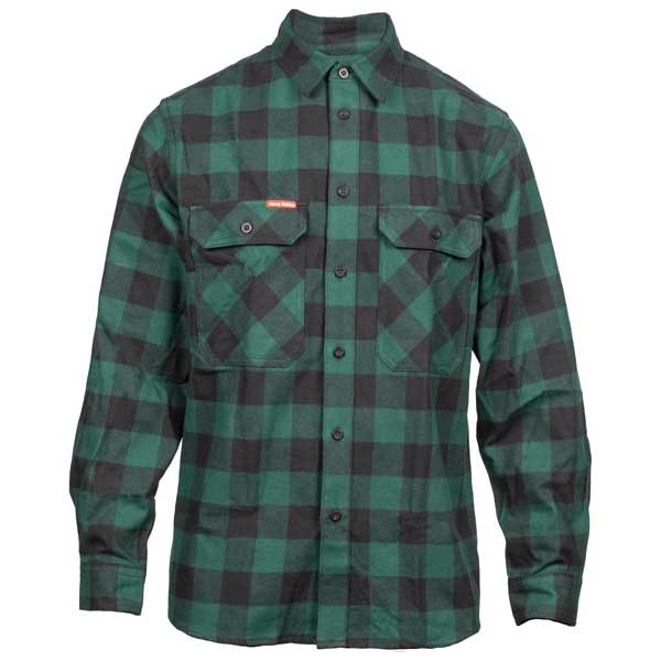 Check Flannel Long Sleeve Open Shirt