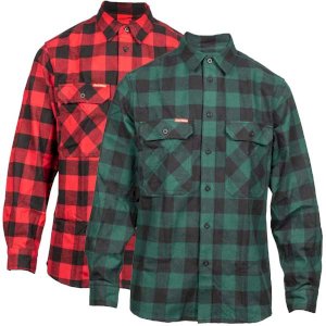 Check Flannel Long Sleeve Open Shirt
