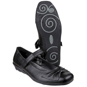 Claire Uniform Bar Shoe with Touch Strap