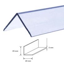 Clear Wall Protector Plastic PVC Corner 90 Degree Angle Trim Moulding 2.44m Long