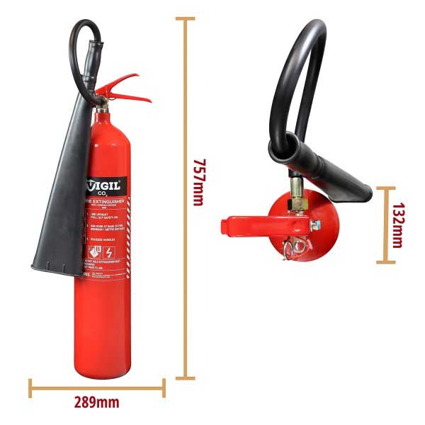 CO2 Alloy Steel Fire Extinguisher with 5kg Capacity
