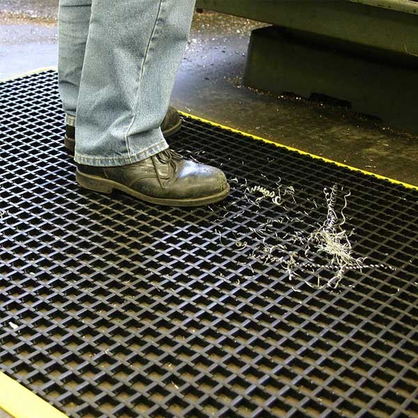 Anti-Fatigue Vinyl Workstation Mat with Drainage Holes