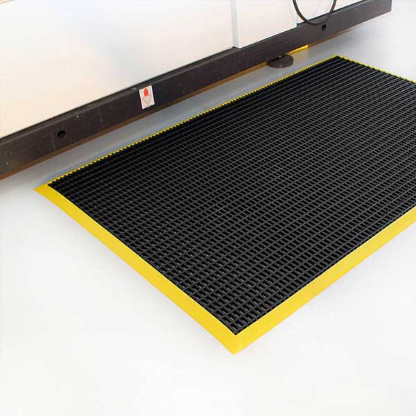 Anti-Fatigue Vinyl Workstation Mat with Drainage Holes
