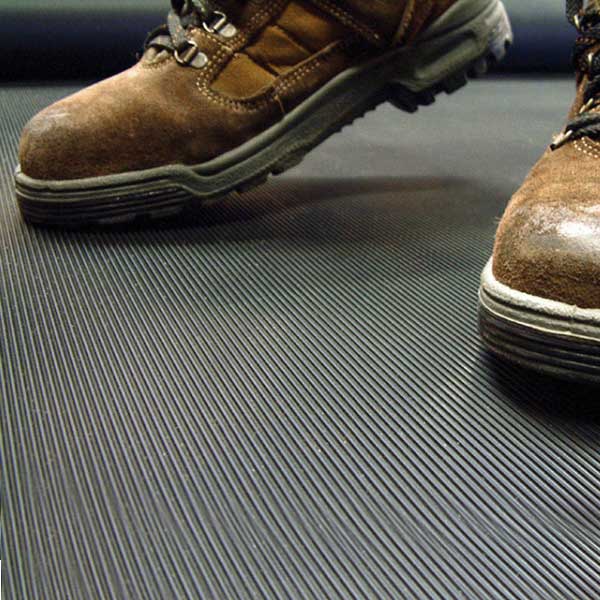Multi-Purpose Natural Rubber Ribbed Runner Mat 