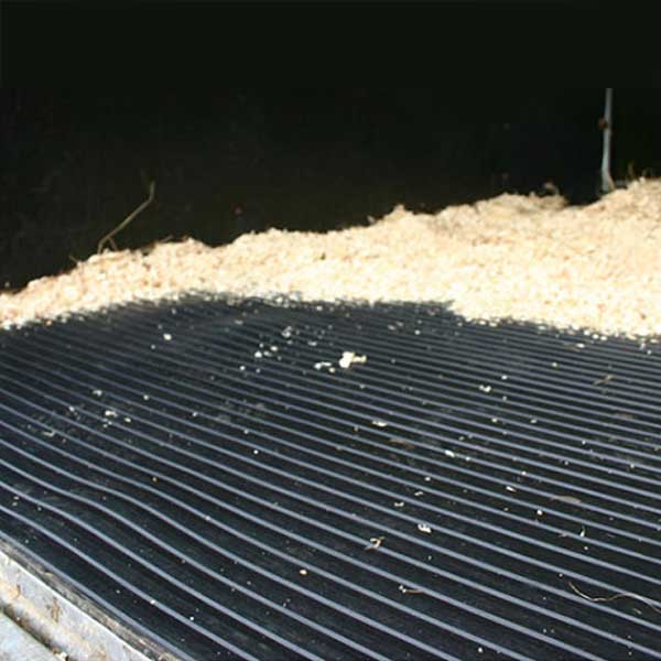 Natural Rubber Wide Fluted Losse Lay Rubber Matting