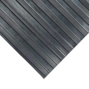 Natural Rubber Wide Fluted Losse Lay Rubber Matting