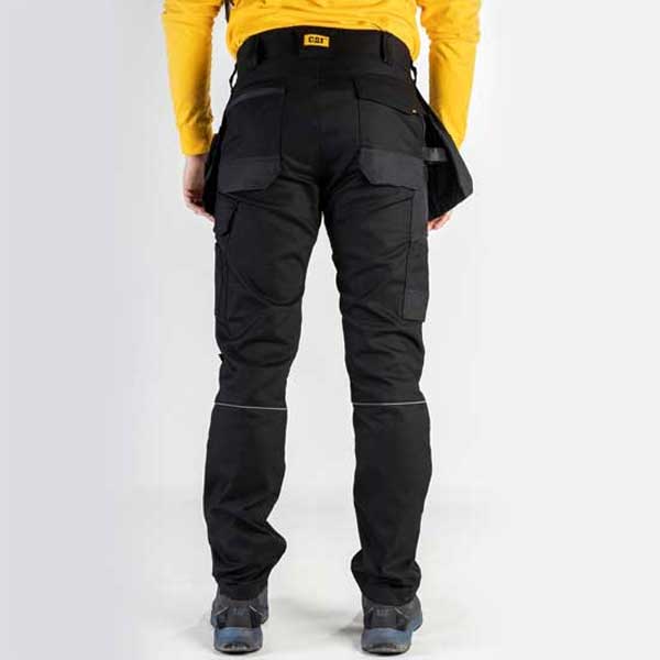 Comfortable Black Stretch Pocket Work Trouser