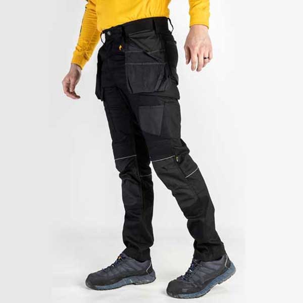 Comfortable Black Stretch Pocket Work Trouser