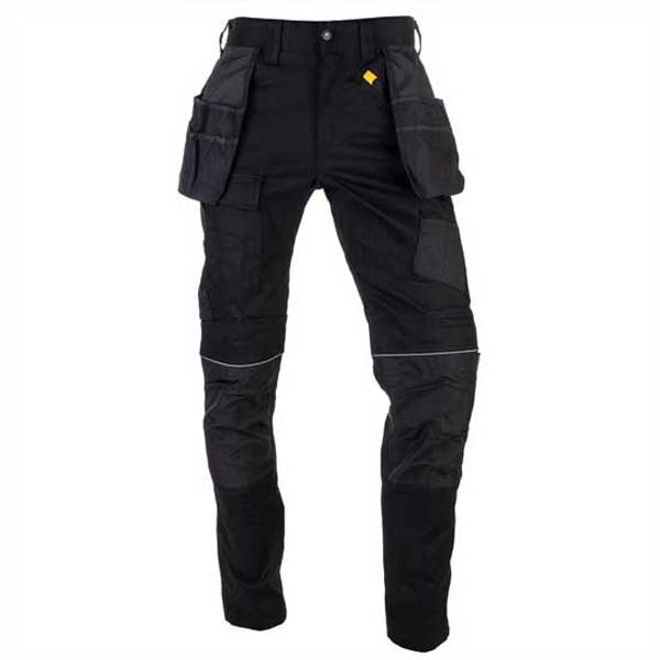 Comfortable Black Stretch Pocket Work Trouser