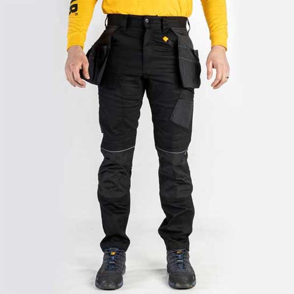 Comfortable Black Stretch Pocket Work Trouser