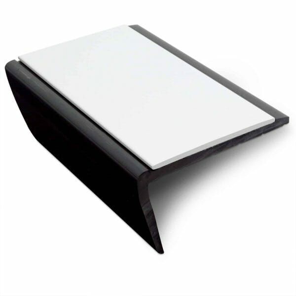 Commercial Stair Nosing 56 x 32.5mm With Non Slip PVC Insert Slimline Hard Nose