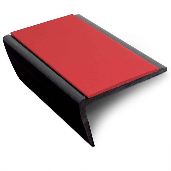 Commercial Stair Nosing 56 x 32.5mm With Non Slip PVC Insert Slimline Hard Nose