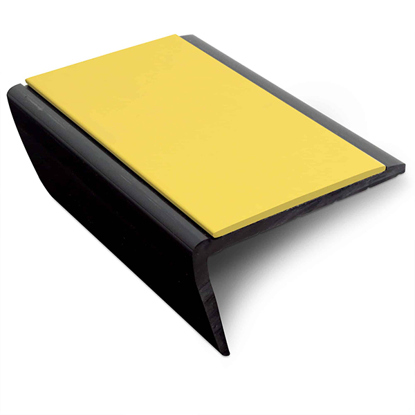 Commercial Stair Nosing 56 x 32.5mm With Non Slip PVC Insert Slimline Hard Nose