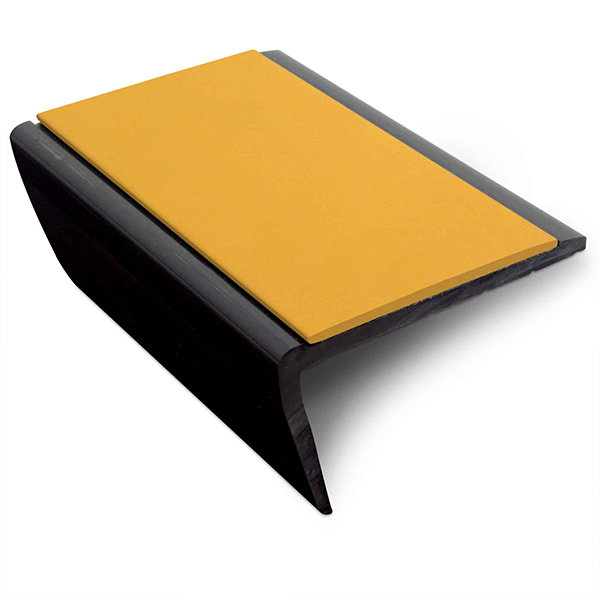 Commercial Stair Nosing 56 x 32.5mm With Non Slip PVC Insert Slimline Hard Nose