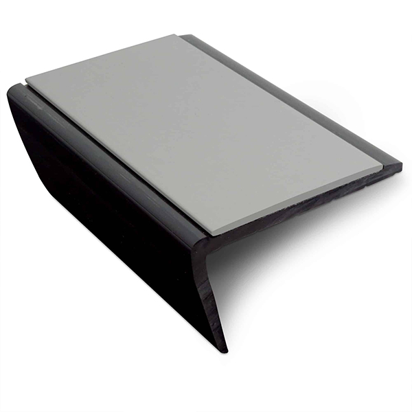 Commercial Stair Nosing 56 x 32.5mm With Non Slip PVC Insert Slimline Hard Nose