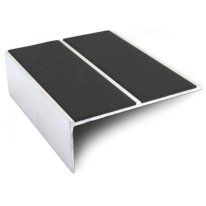Commercial Stair Nosing 85mm x 32mm Edge Trim With Anti Slip Pvc Insert