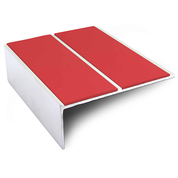 Commercial Stair Nosing 85mm x 32mm Edge Trim With Anti Slip Pvc Insert