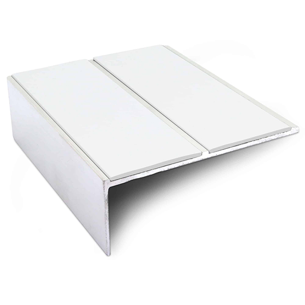 Commercial Stair Nosing 85mm x 32mm Edge Trim With Anti Slip Pvc Insert