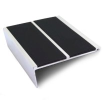 Commercial Stair Nosing Edge Trim 93mm x 32mm Non Slip PVC Insert