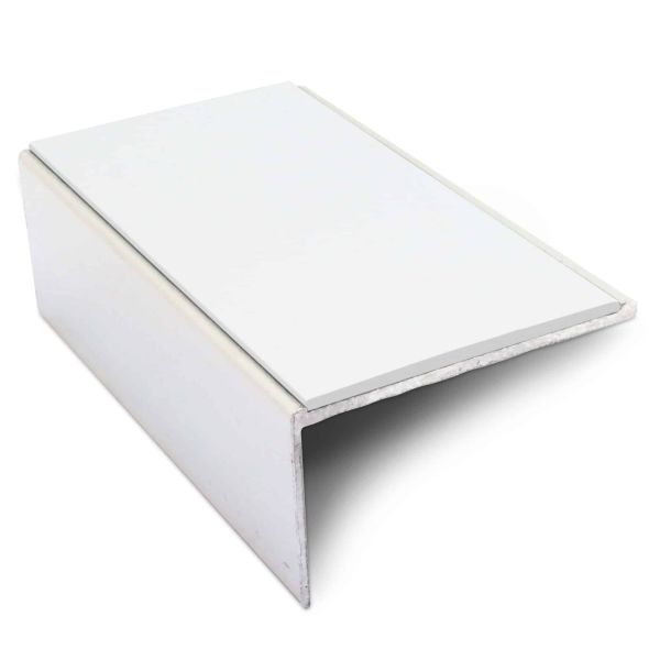 Commercial Stair Nosing Edge Trim 56mm x 32mm With Non Slip Pvc Insert Aluminium