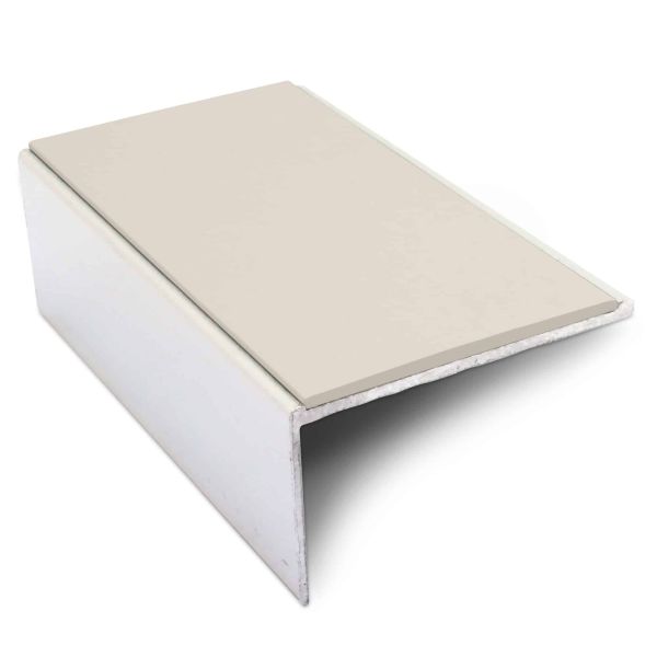Commercial Stair Nosing Edge Trim 56mm x 32mm With Non Slip Pvc Insert Aluminium