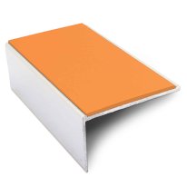 Commercial Stair Nosing Edge Trim 56mm x 32mm With Non Slip Pvc Insert Aluminium