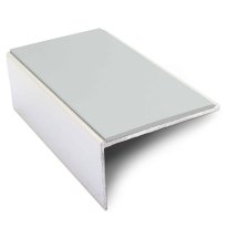 Commercial Stair Nosing Edge Trim 56mm x 32mm With Non Slip Pvc Insert Aluminium