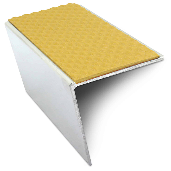 Commercial Stair Nosing Edge Trim 57mm x 55mm With Non Slip Pvc Insert DDA Compliant