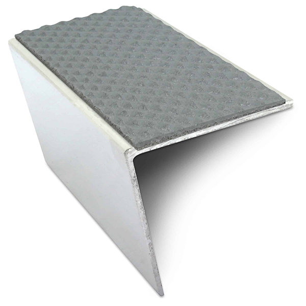 Commercial Stair Nosing Edge Trim 57mm x 55mm With Non Slip Pvc Insert DDA Compliant