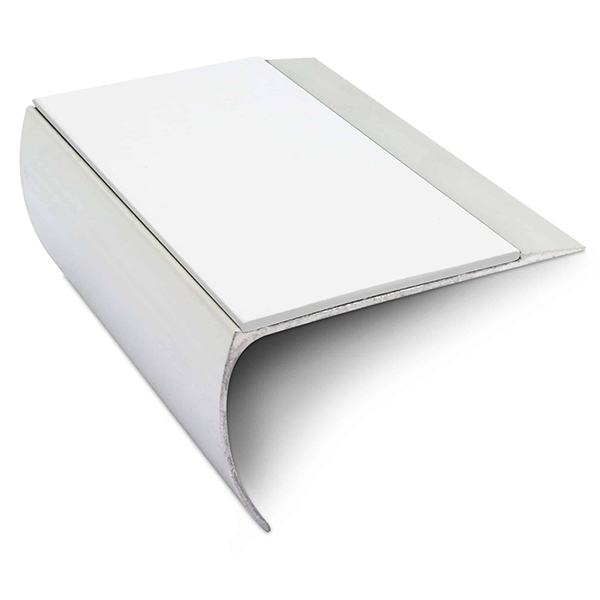 Commercial Stair Nosing Edge Trim 69mm x 40mm With Pvc Insert Aluminium Non-Slip