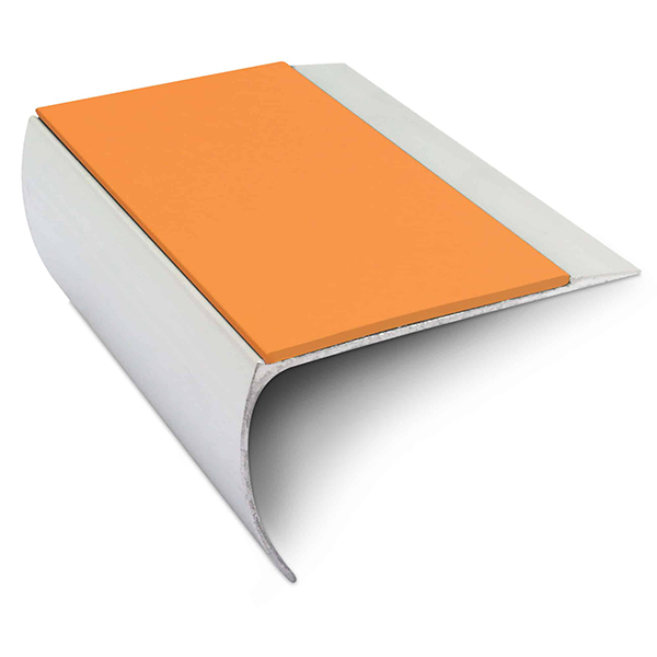 Commercial Stair Nosing Edge Trim 69mm x 40mm With Pvc Insert Aluminium Non-Slip