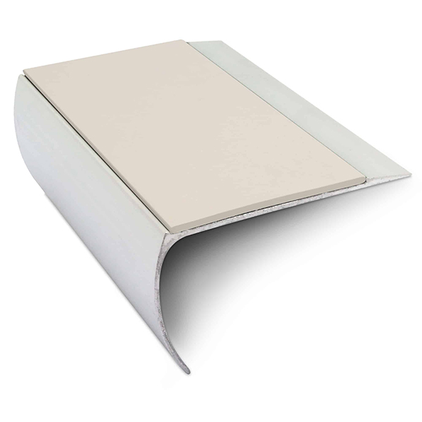 Commercial Stair Nosing Edge Trim 69mm x 40mm With Pvc Insert Aluminium Non-Slip