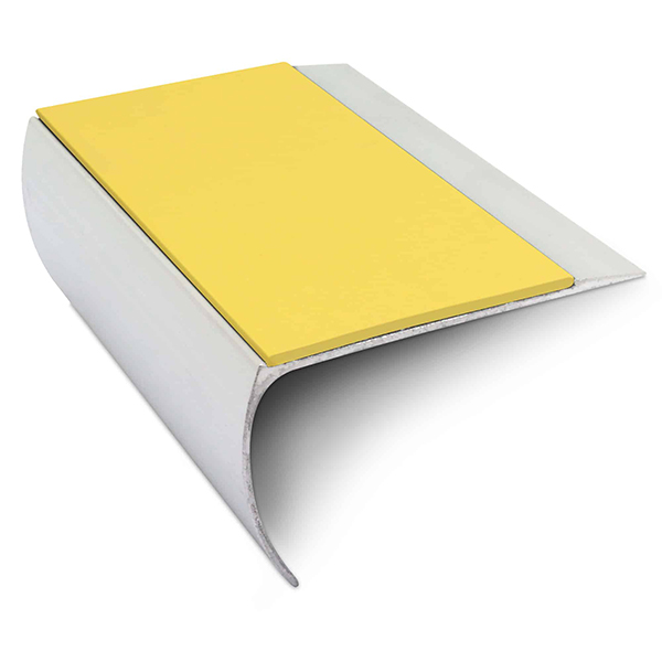 Commercial Stair Nosing Edge Trim 69mm x 40mm With Pvc Insert Aluminium Non-Slip