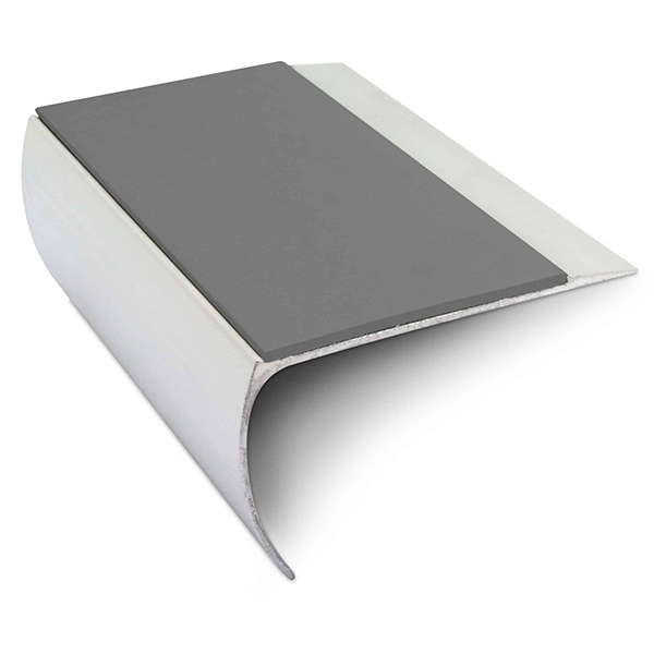 Commercial Stair Nosing Edge Trim 69mm x 40mm With Pvc Insert Aluminium Non-Slip