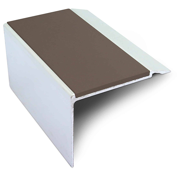 Commercial Stair Nosing Edge Trim 72mm x 55mm With Non-Slip PVC Insert