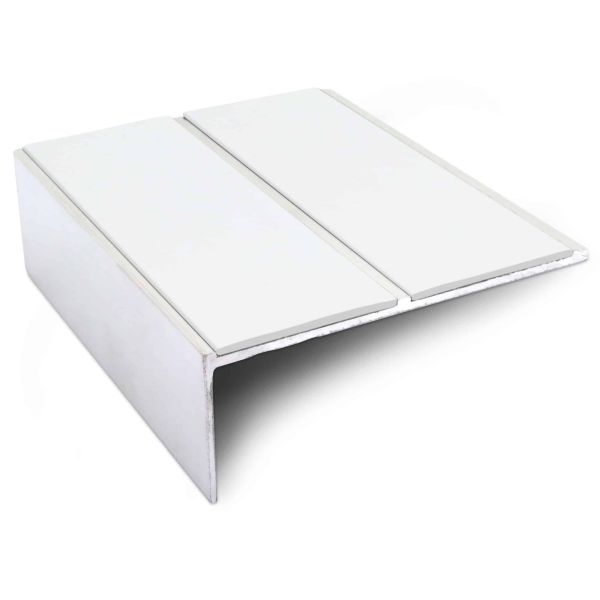 Commercial Stair Nosing Edge Trim 93mm x 32mm Non Slip PVC Insert