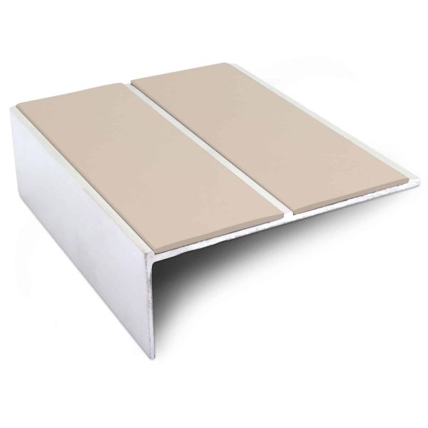 Commercial Stair Nosing Edge Trim 93mm x 32mm Non Slip PVC Insert