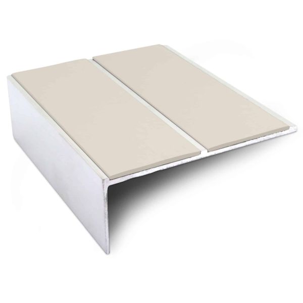 Commercial Stair Nosing Edge Trim 93mm x 32mm Non Slip PVC Insert