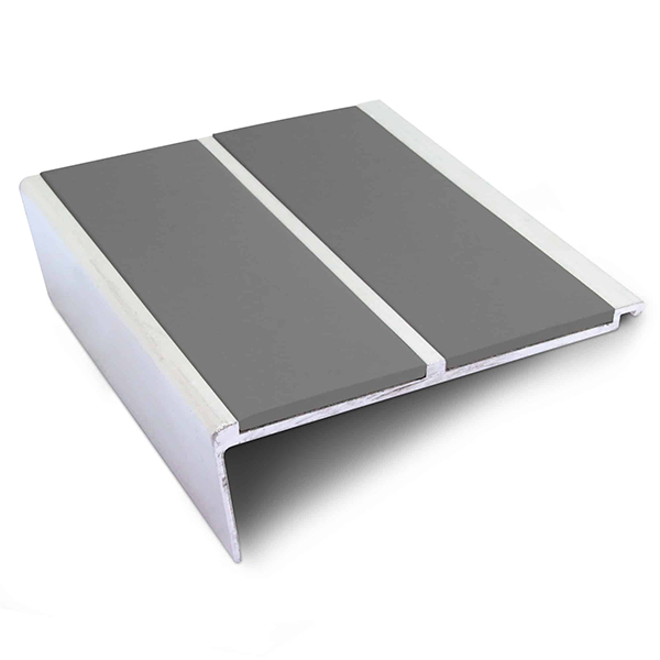 Commercial Stair Nosing Edge Trim 93mm x 32mm Non Slip PVC Insert