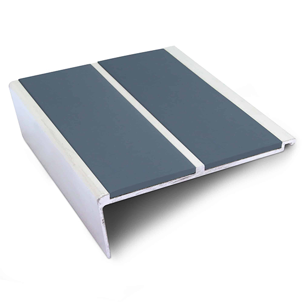 Commercial Stair Nosing Edge Trim 93mm x 32mm Non Slip PVC Insert
