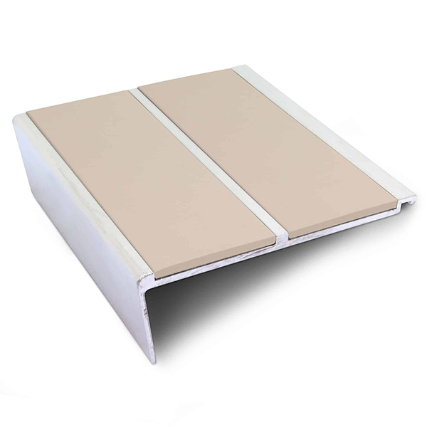 Commercial Stair Nosing Edge Trim 93mm x 32mm Non Slip PVC Insert