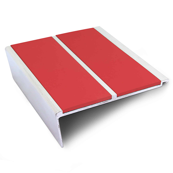 Commercial Stair Nosing Edge Trim 93mm x 32mm Non Slip PVC Insert